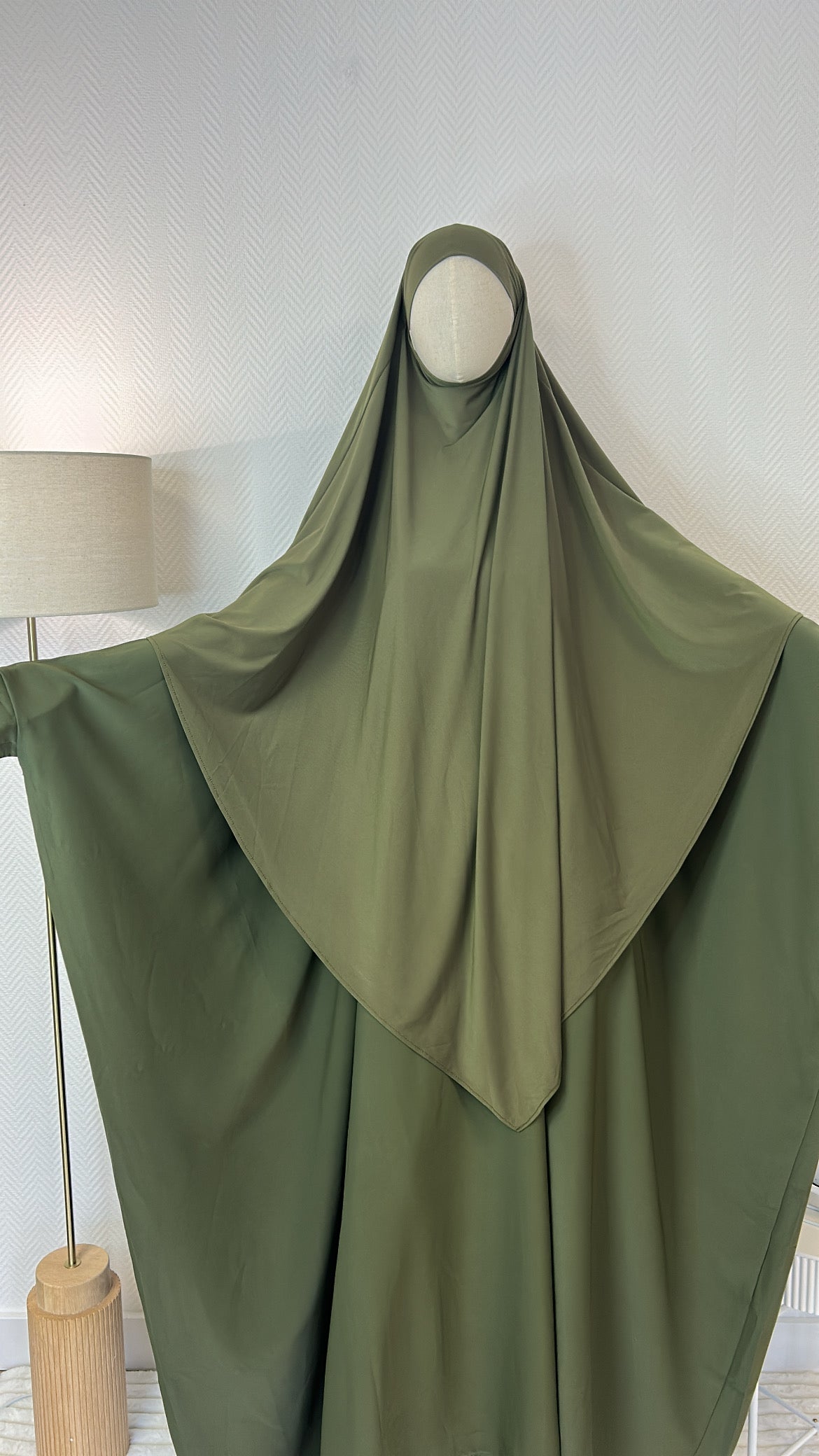 Abaya saoudienne vert olive