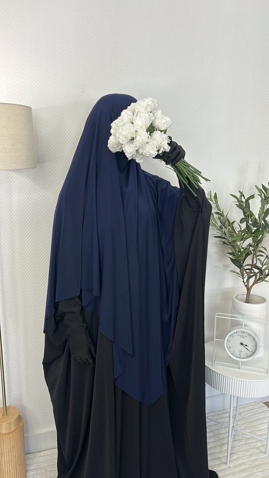 Khimar jersey premium bleu marine