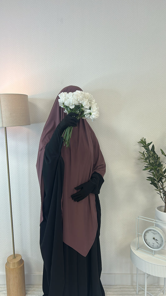 Khimar jersey premium violet