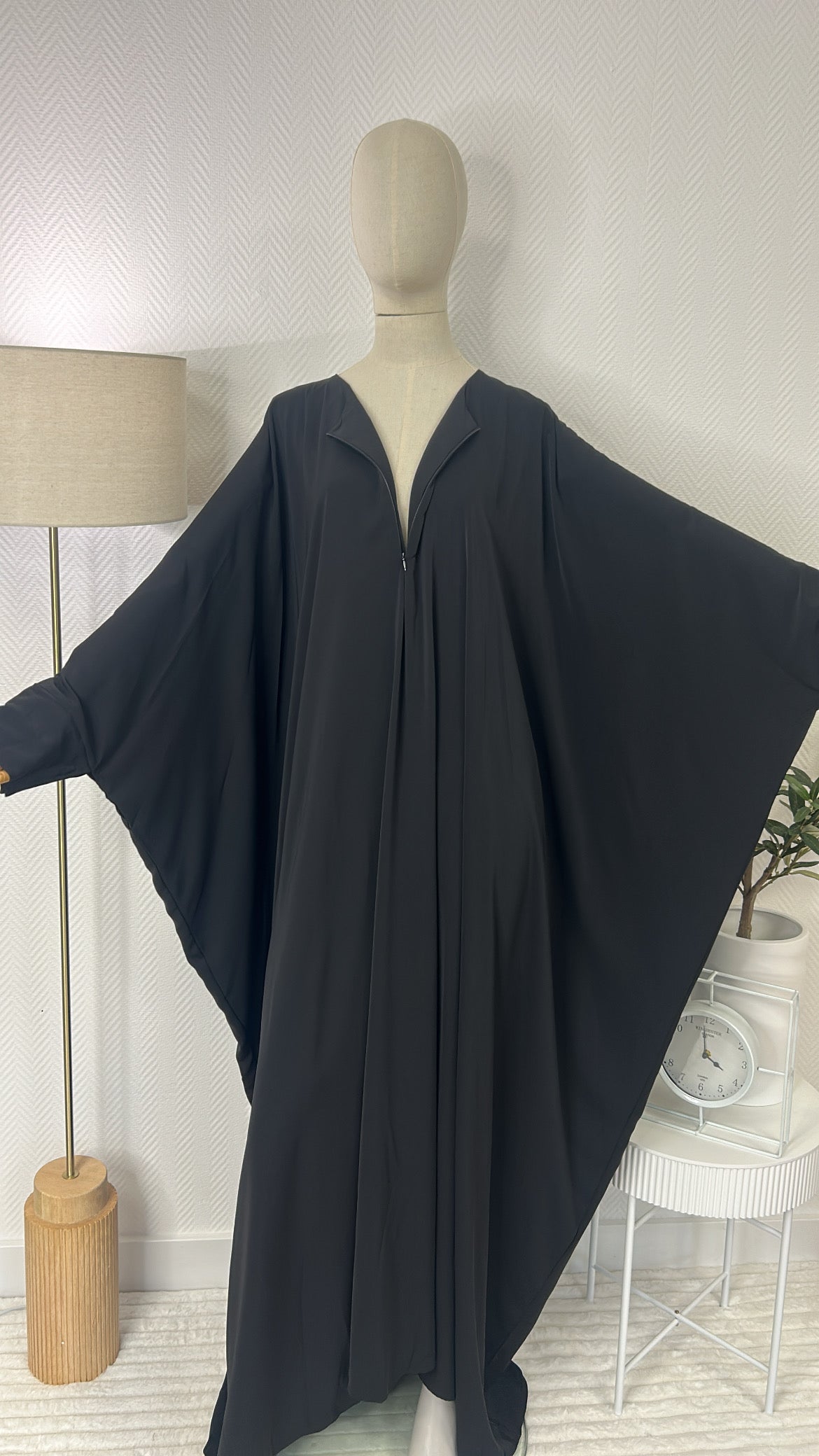 Abaya allaitement noir