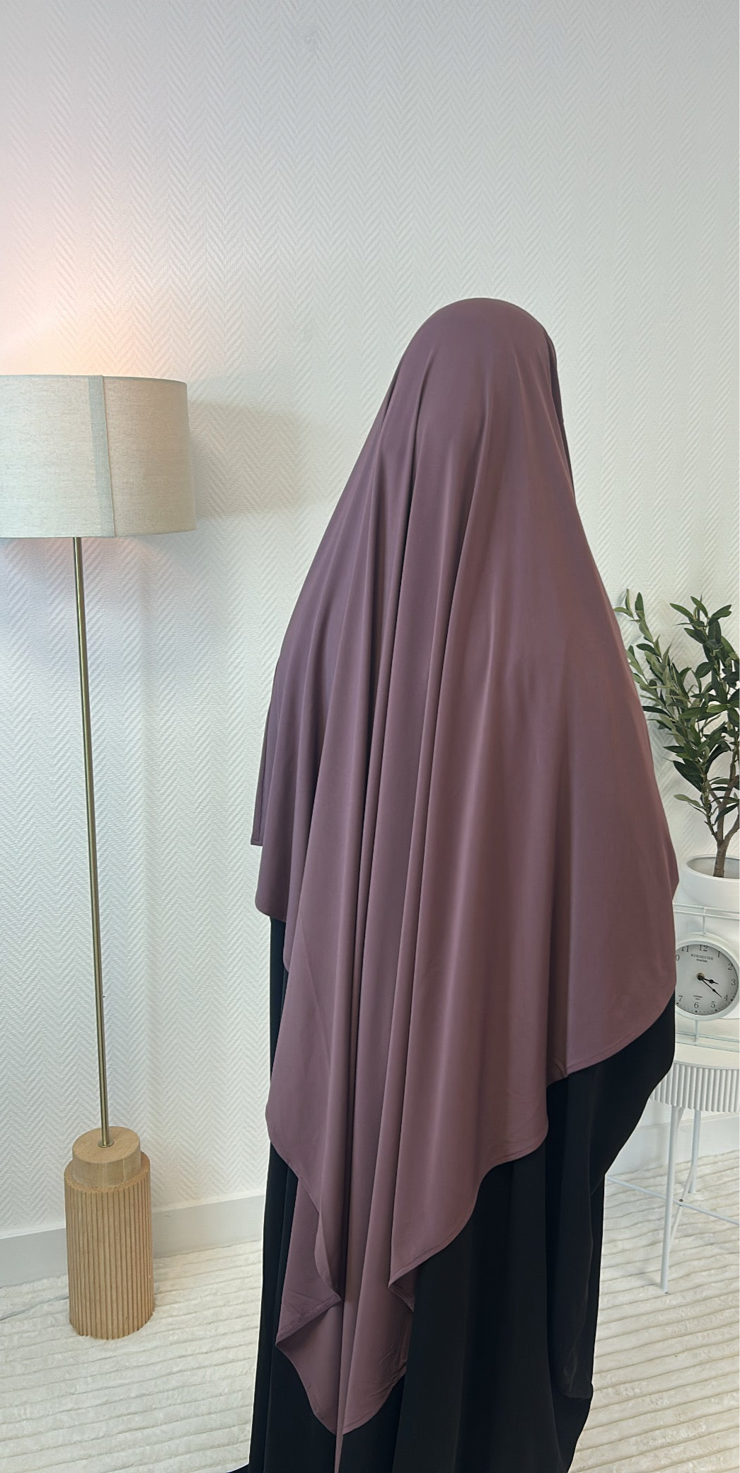 Khimar jersey premium violet
