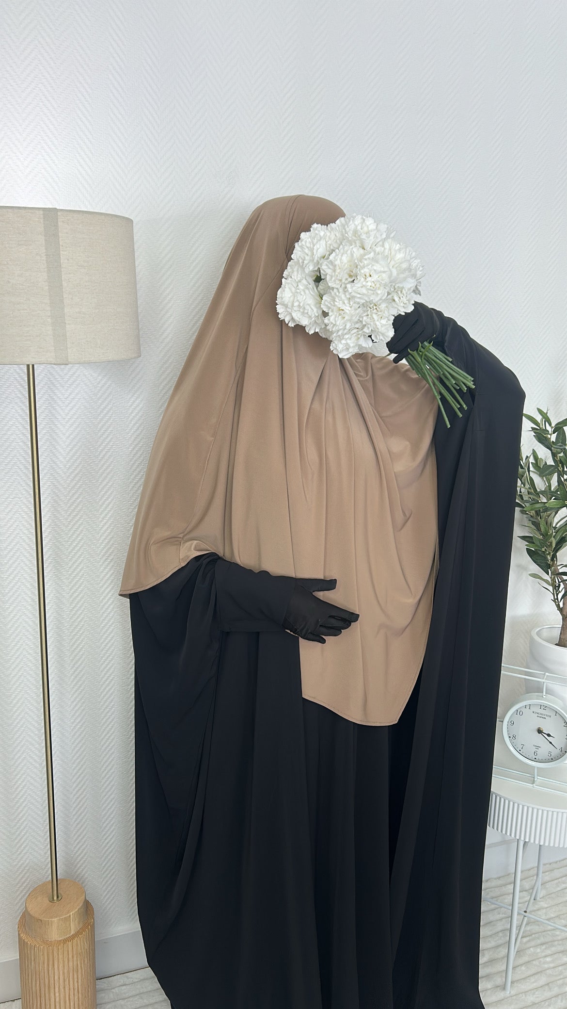 Khimar jersey premium épais Terracota