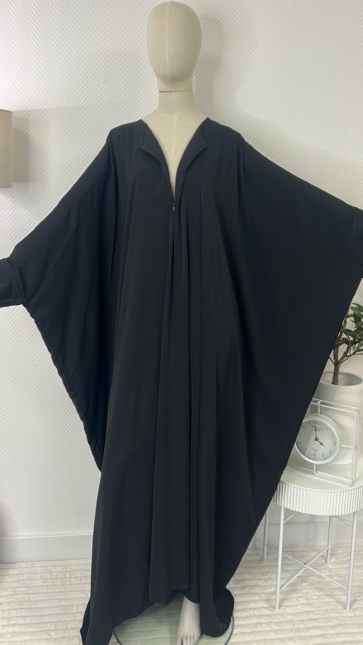 Abaya allaitement noir